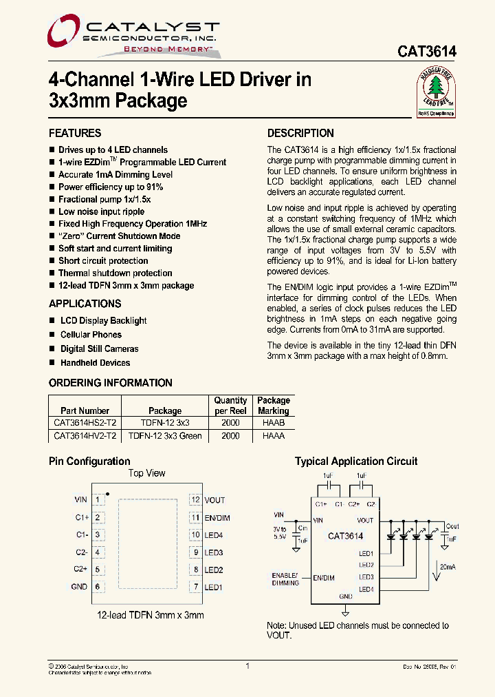 CAT3614HS2-T2_1082802.PDF Datasheet