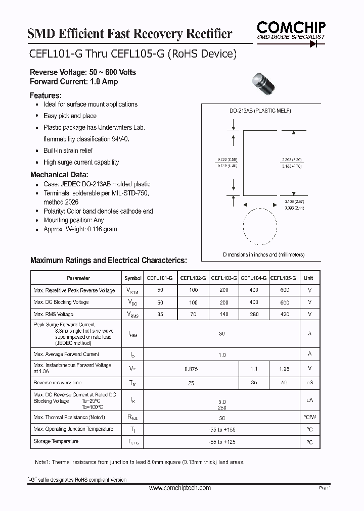CEFL105-G_1225711.PDF Datasheet