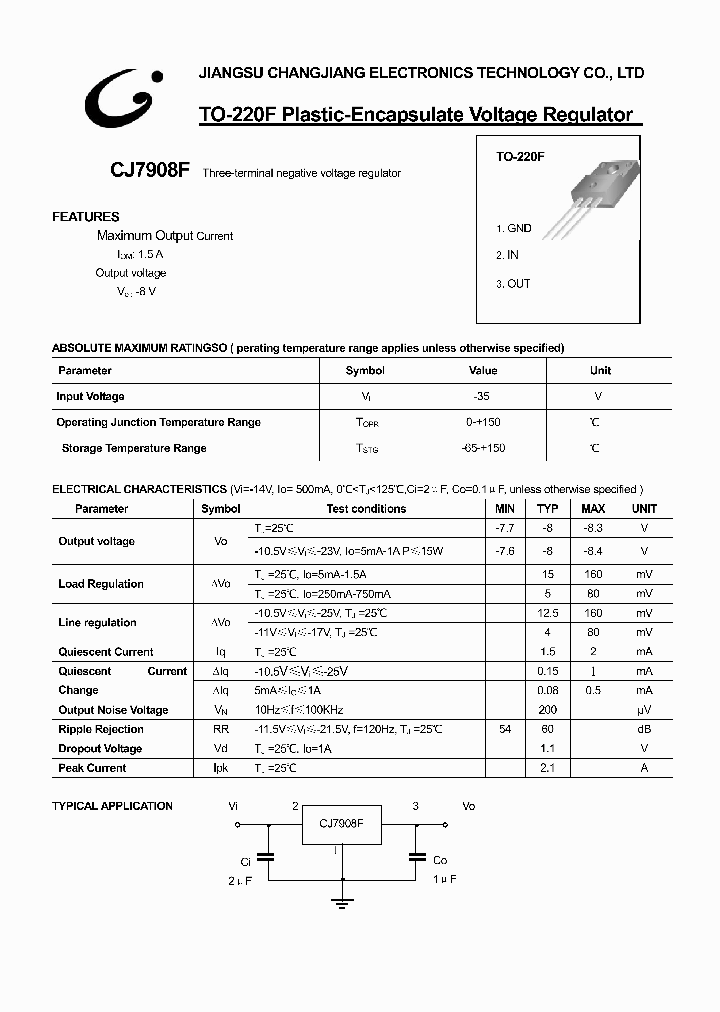 CJ7908F-TO-220F_1226290.PDF Datasheet