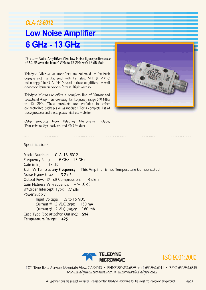 CLA-13-6012_1226387.PDF Datasheet