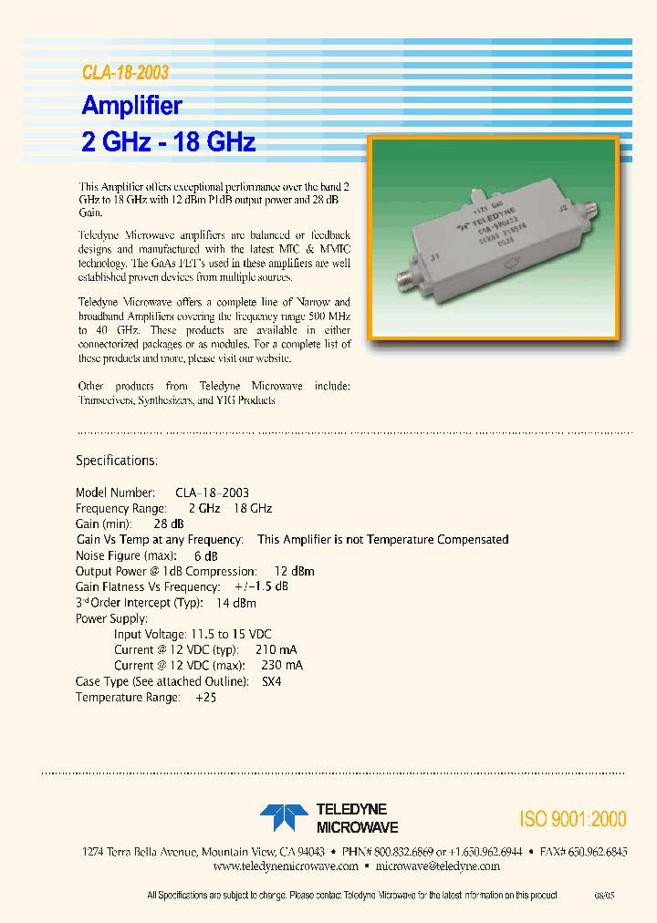 CLA-18-2003_1226391.PDF Datasheet