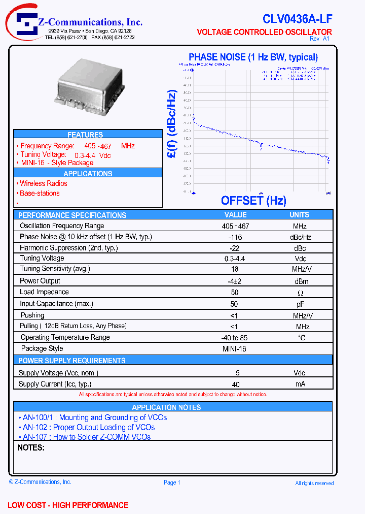 CLV0436A-LF_1113639.PDF Datasheet