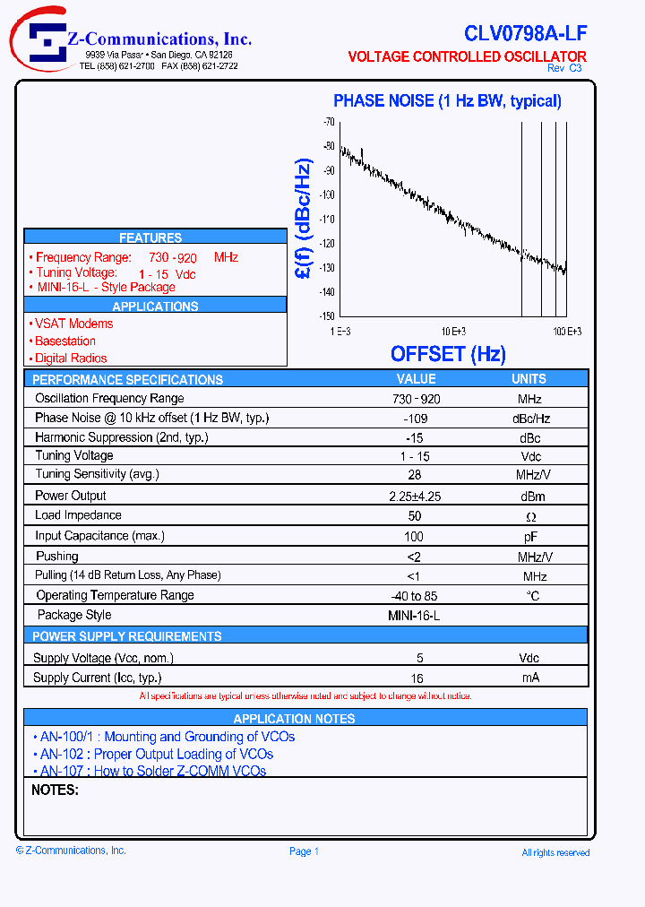 CLV0798A-LF_1113657.PDF Datasheet