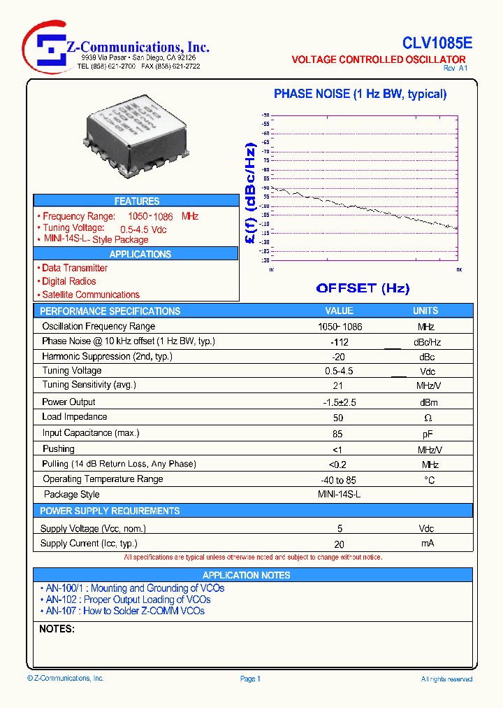 CLV1085E_1226604.PDF Datasheet