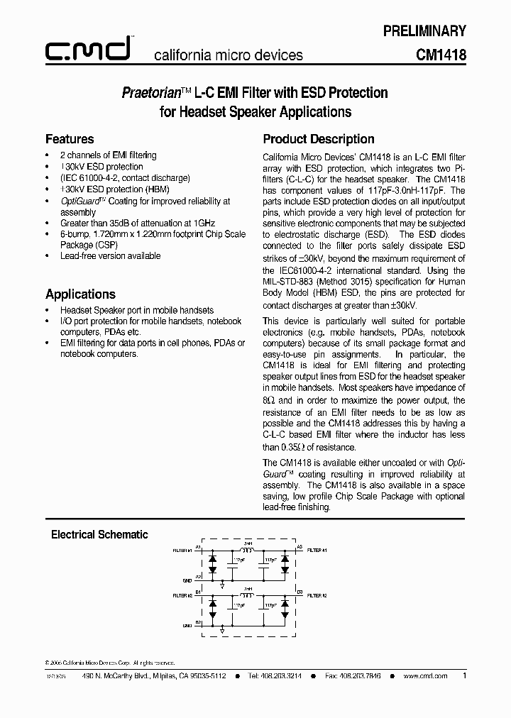 CM1418-0BCS_1226747.PDF Datasheet