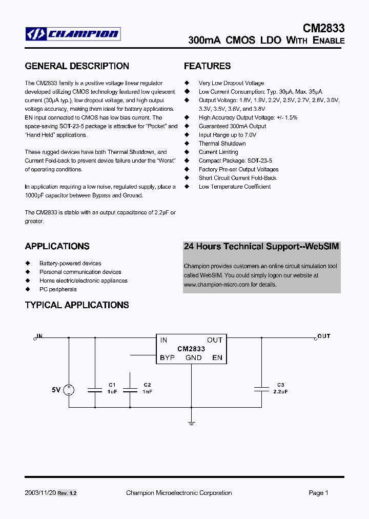 CM2833XIM25_1226848.PDF Datasheet