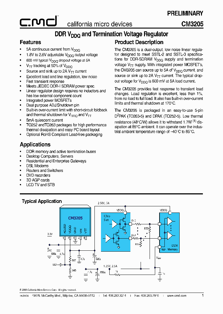 CM3205-00TP_1226910.PDF Datasheet