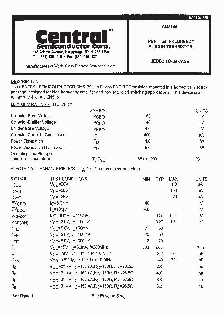 CM5160_1226995.PDF Datasheet