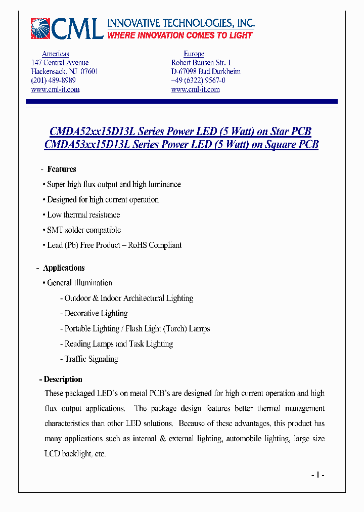 CMDA53WW15D13L_1227238.PDF Datasheet
