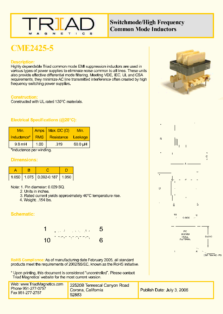 CME2425-5_1111167.PDF Datasheet