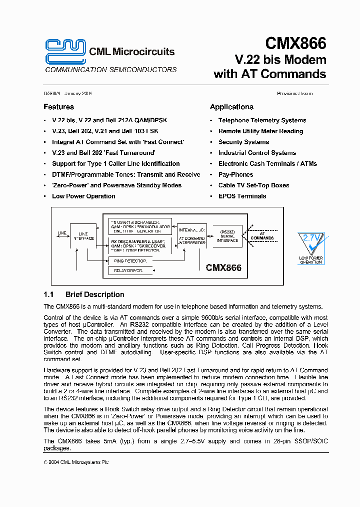 CMX866_1227607.PDF Datasheet