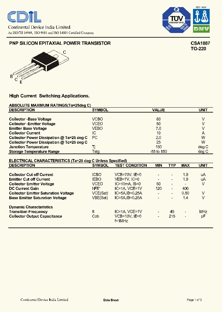 CSA1887_1229030.PDF Datasheet