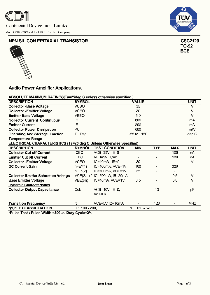 CSC2120Y_1229051.PDF Datasheet