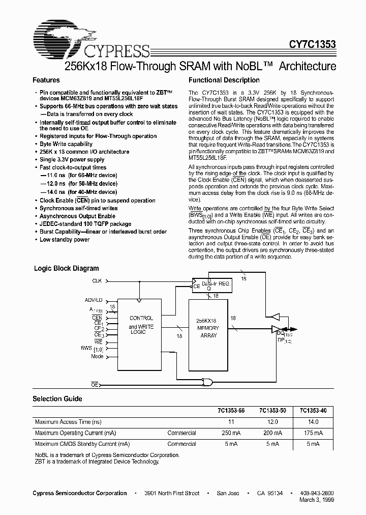 CY7C1353_656133.PDF Datasheet