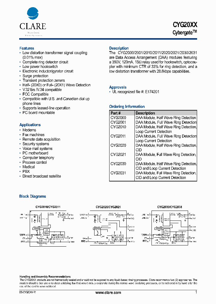 CYG20XX_1230729.PDF Datasheet