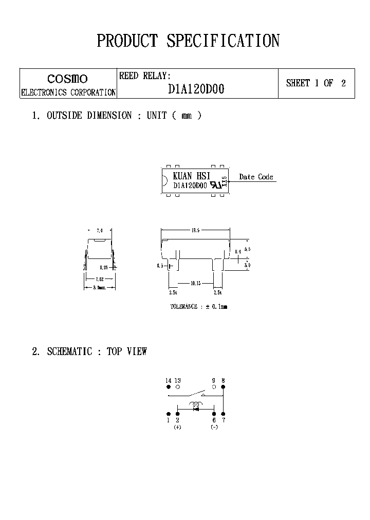 D1A120D00_1230962.PDF Datasheet