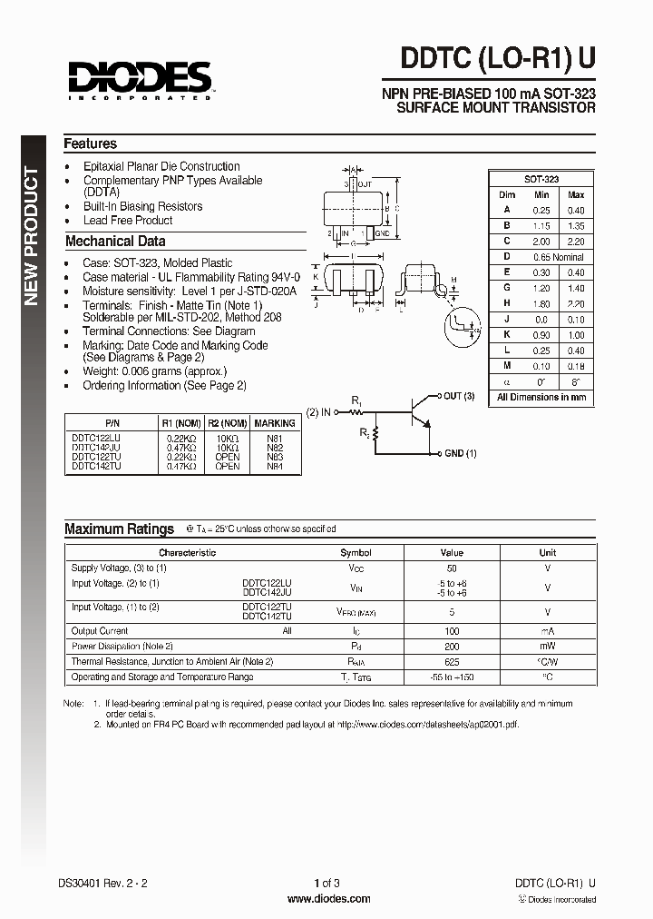 DDTC122TU_693431.PDF Datasheet