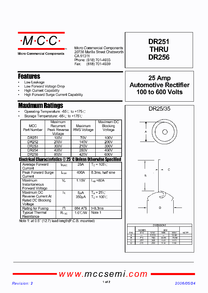 DR256_1233722.PDF Datasheet