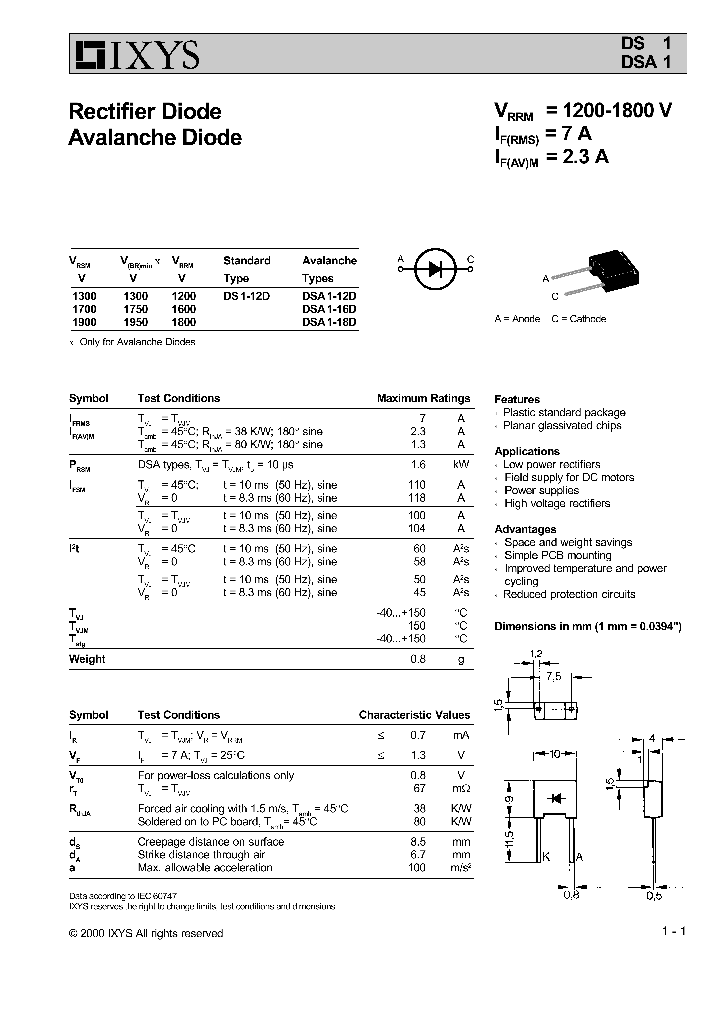 DSA1-18D_1234641.PDF Datasheet