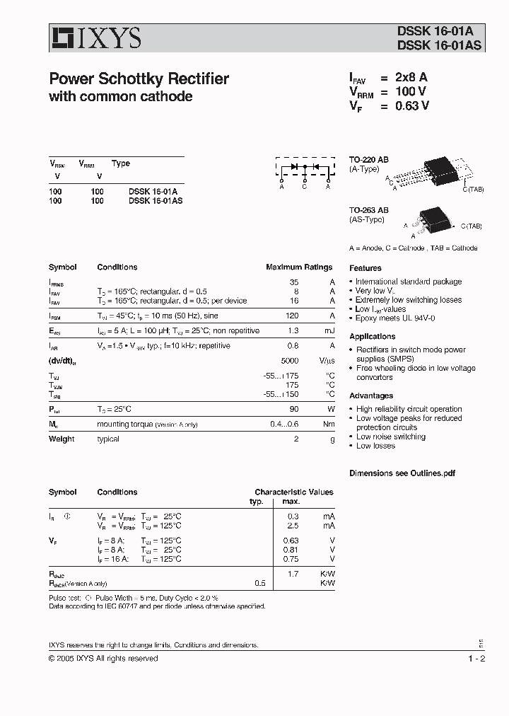 DSSK16-01AS_1234862.PDF Datasheet