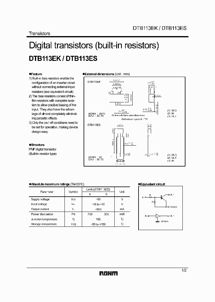 DTB113ES_1235049.PDF Datasheet