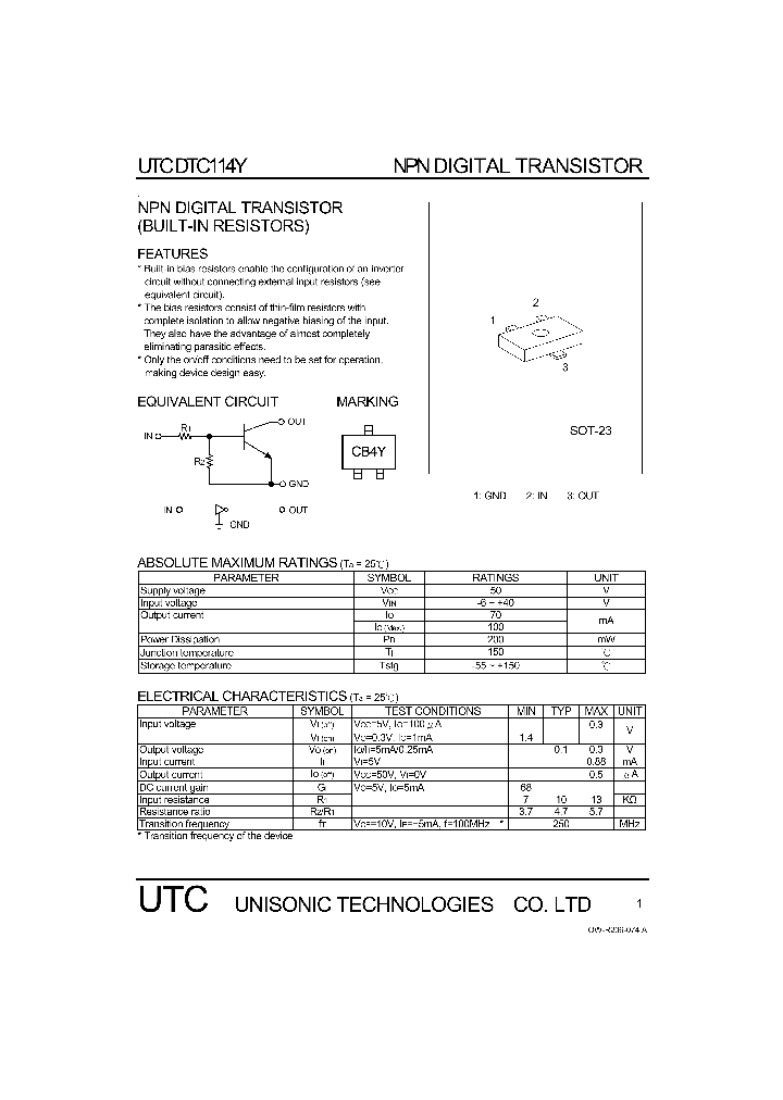 DTC114Y_1235104.PDF Datasheet