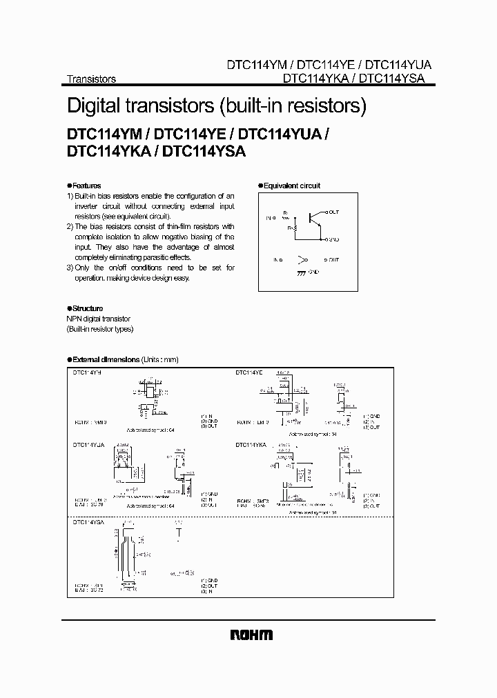 DTC114YE_1151678.PDF Datasheet