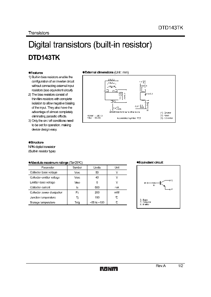 DTD143TK_1235247.PDF Datasheet