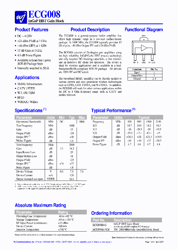 ECG008B-PCB_1235766.PDF Datasheet