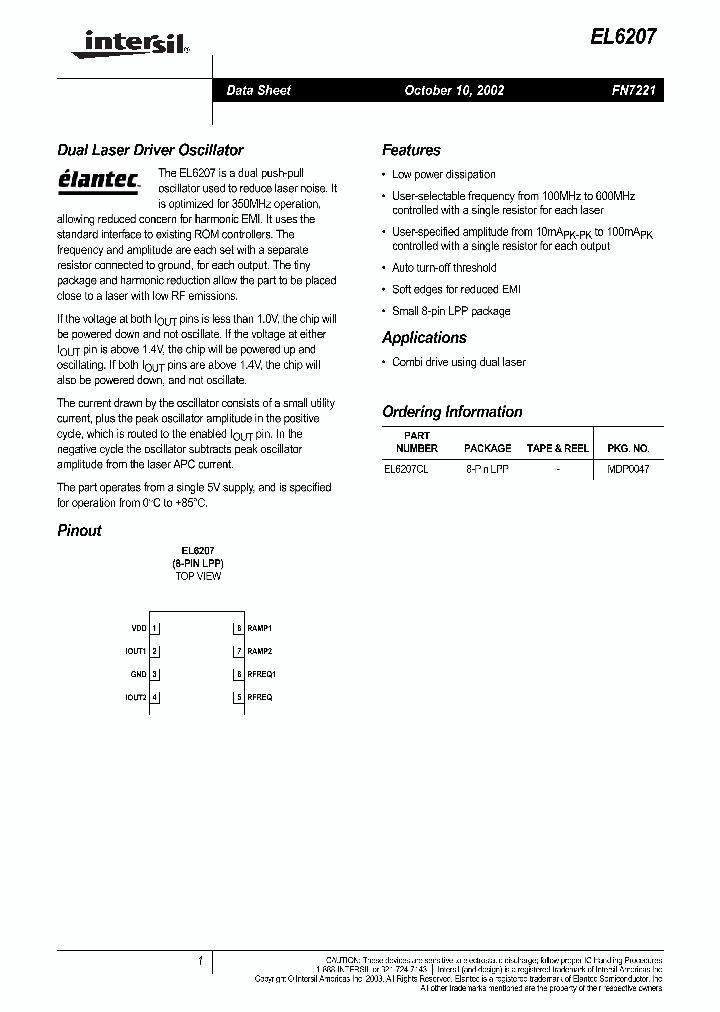 EL6207_1030219.PDF Datasheet