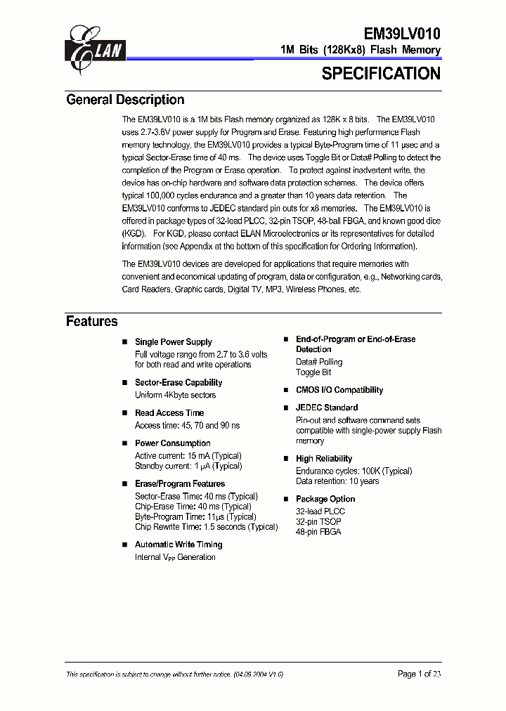 EM39LV010-90Y_1236926.PDF Datasheet