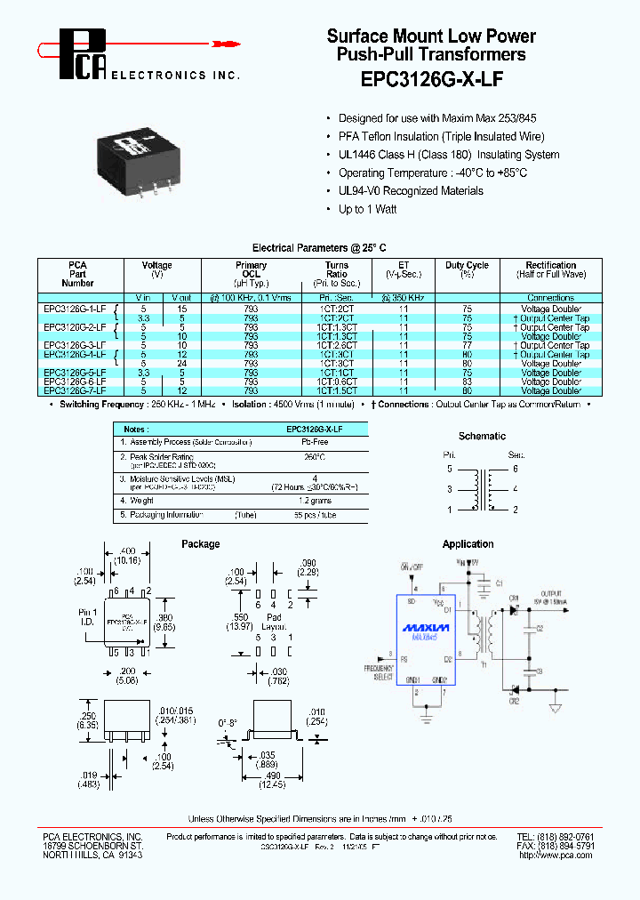 EPC3126G-1-LF_1101719.PDF Datasheet