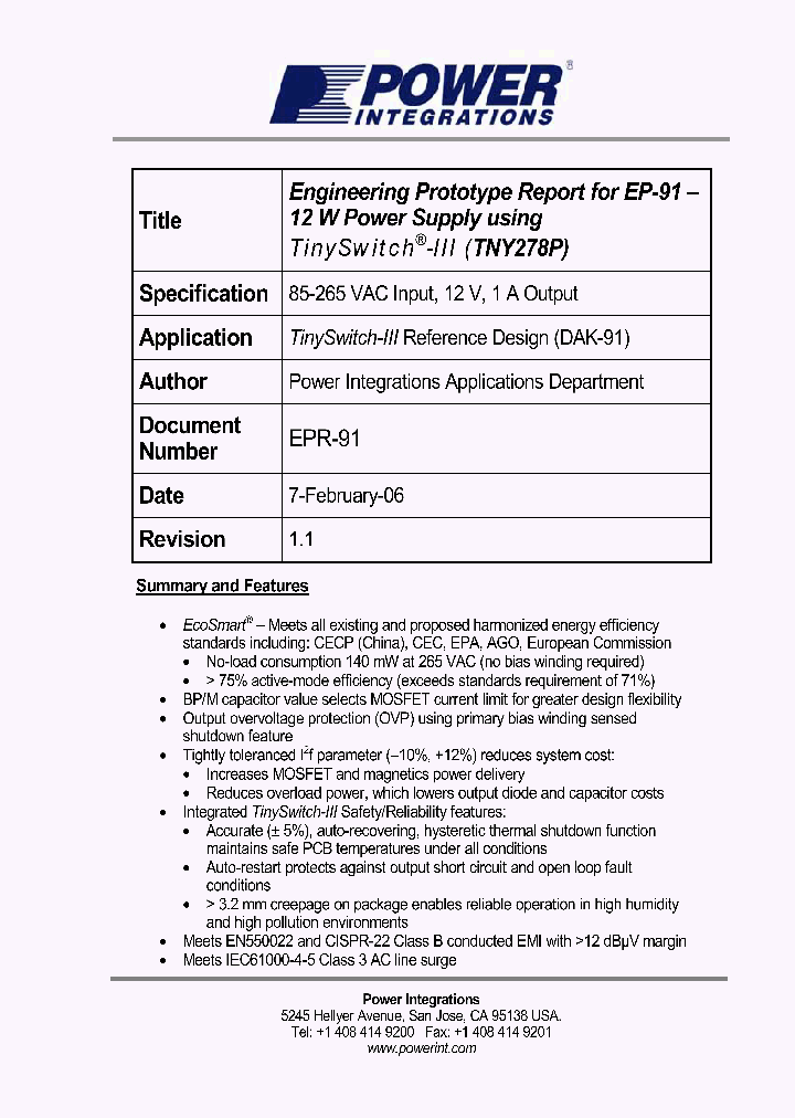EPR-91_1237491.PDF Datasheet