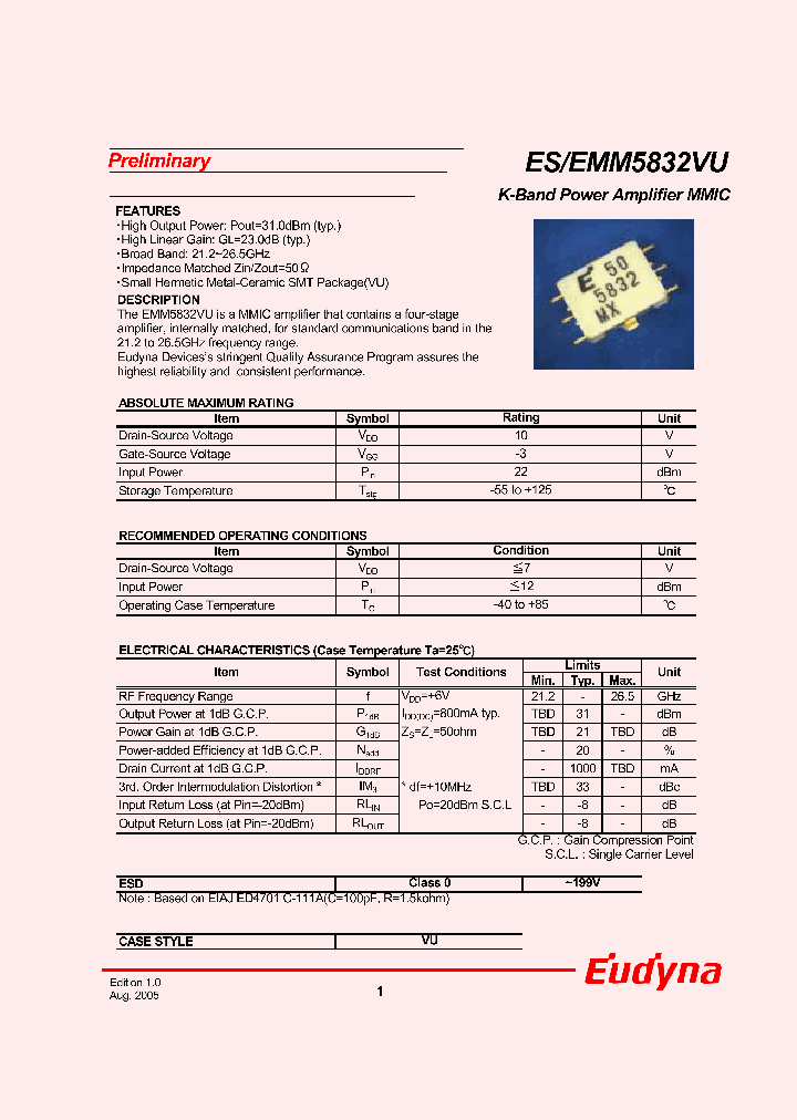 ESM5832VU_1237970.PDF Datasheet