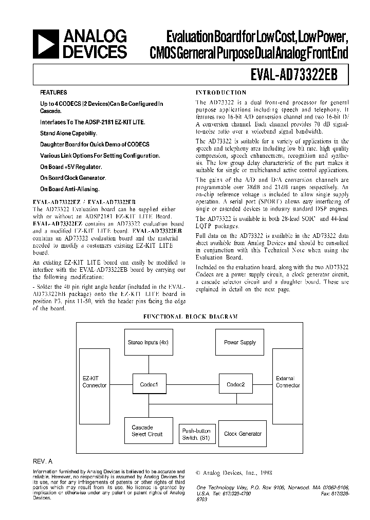 EVAL-AD73322EB_1238187.PDF Datasheet