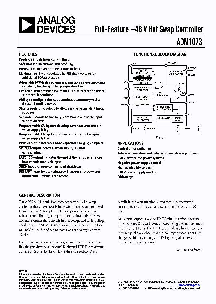 EVAL-ADM1073MEB_1238280.PDF Datasheet