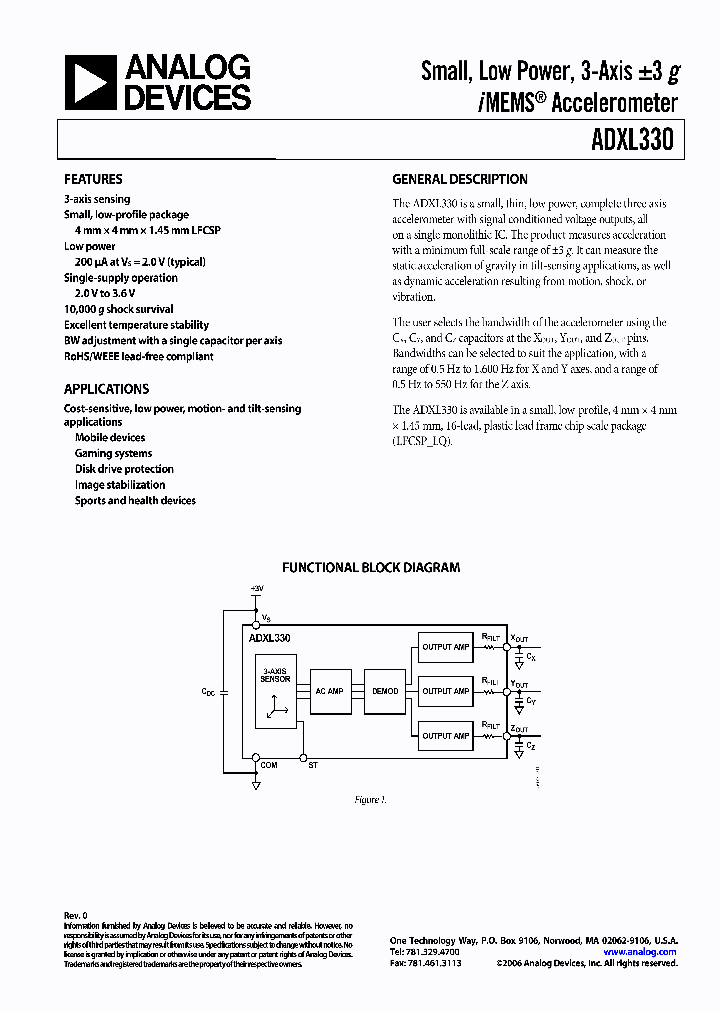 ADXL330KCPZ_1176059.PDF Datasheet