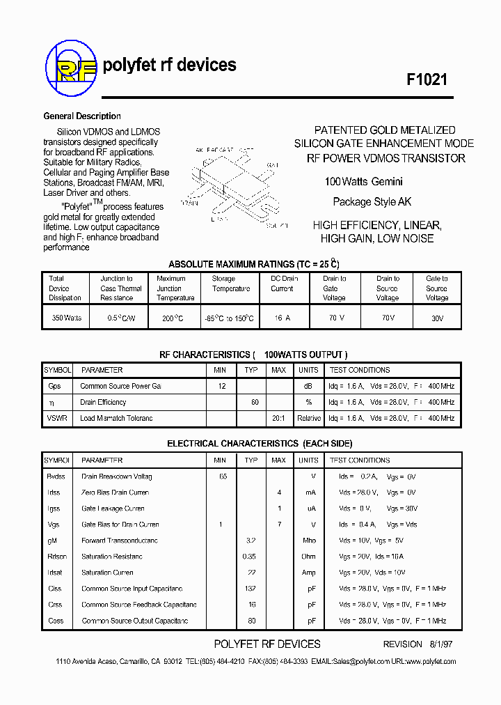 F1021_1238483.PDF Datasheet