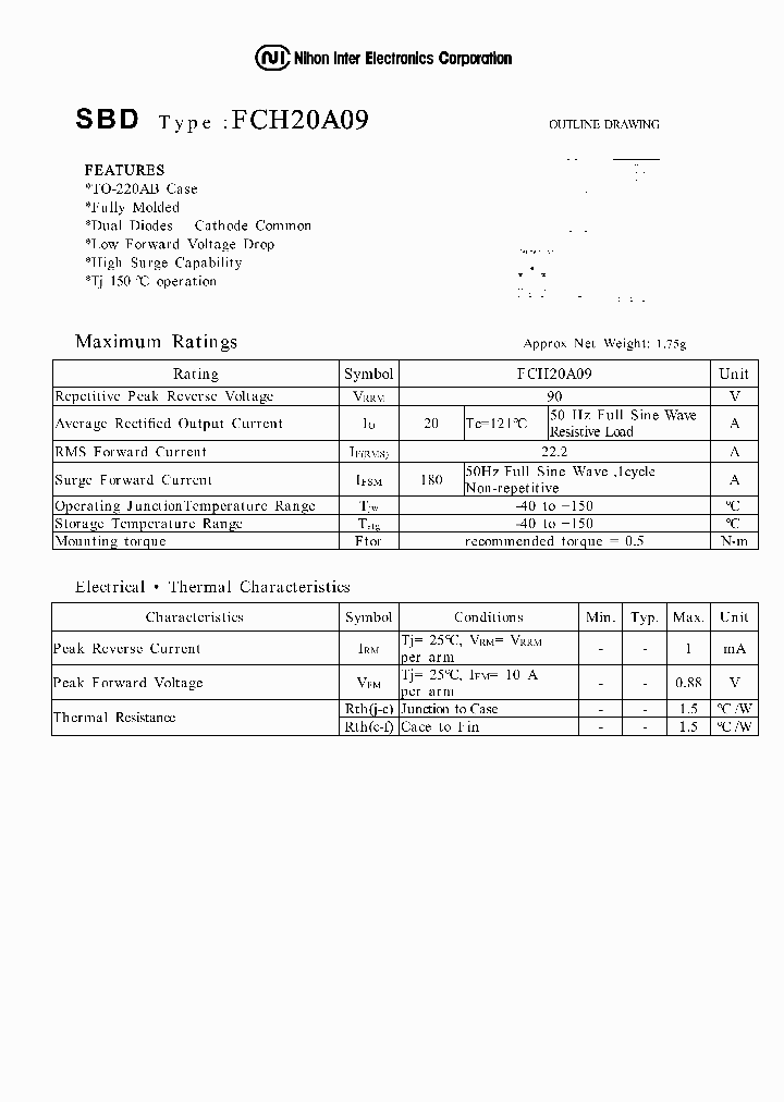 FCH20A09_1124458.PDF Datasheet