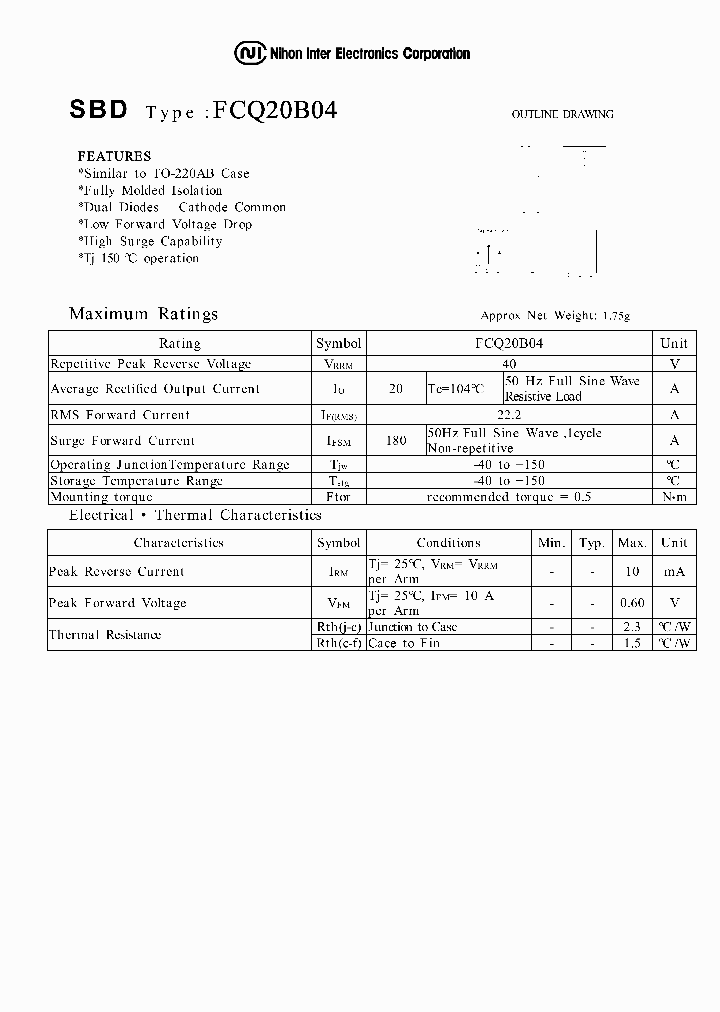 FCQ20B04_1239107.PDF Datasheet