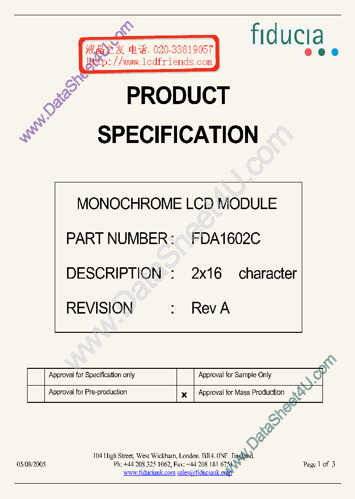 FDA1602C_1180285.PDF Datasheet