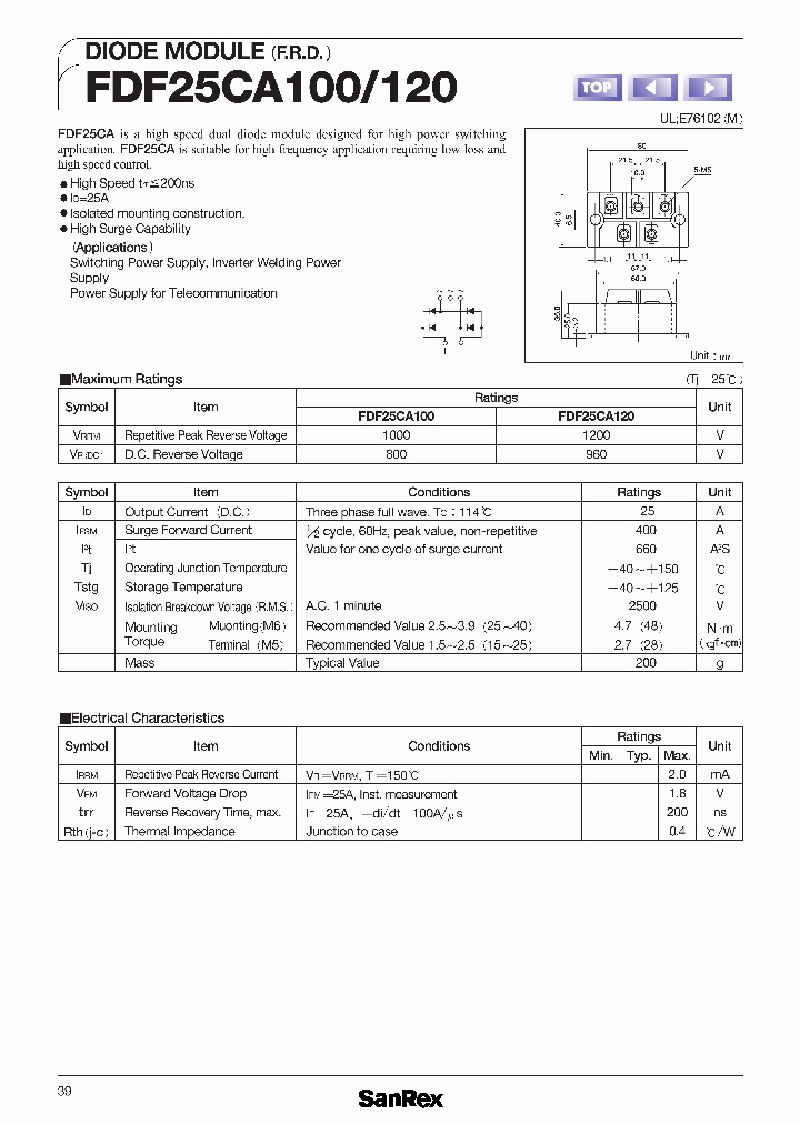 FDF25CA120_1239392.PDF Datasheet