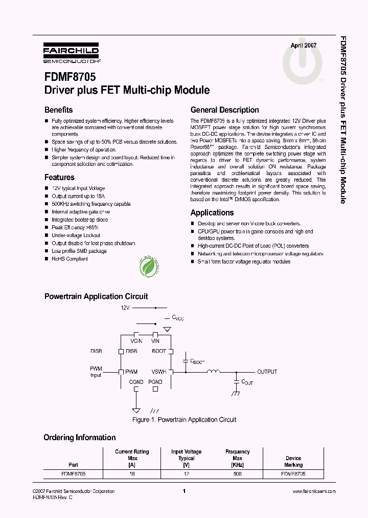 FDMF8705_1115773.PDF Datasheet