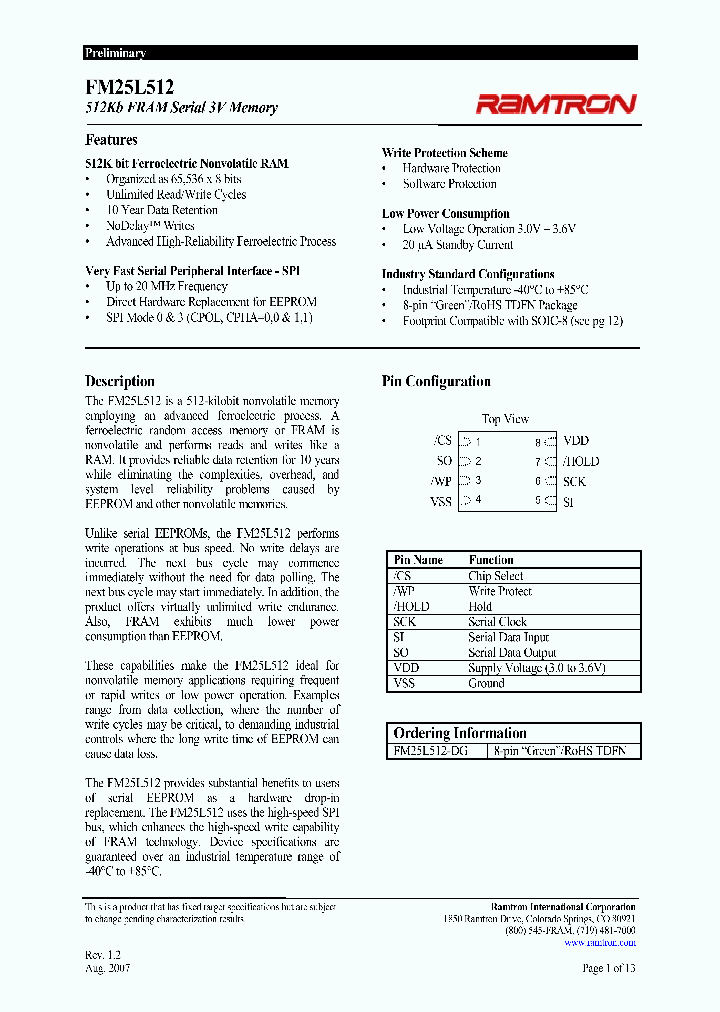 FM25L512_1187633.PDF Datasheet