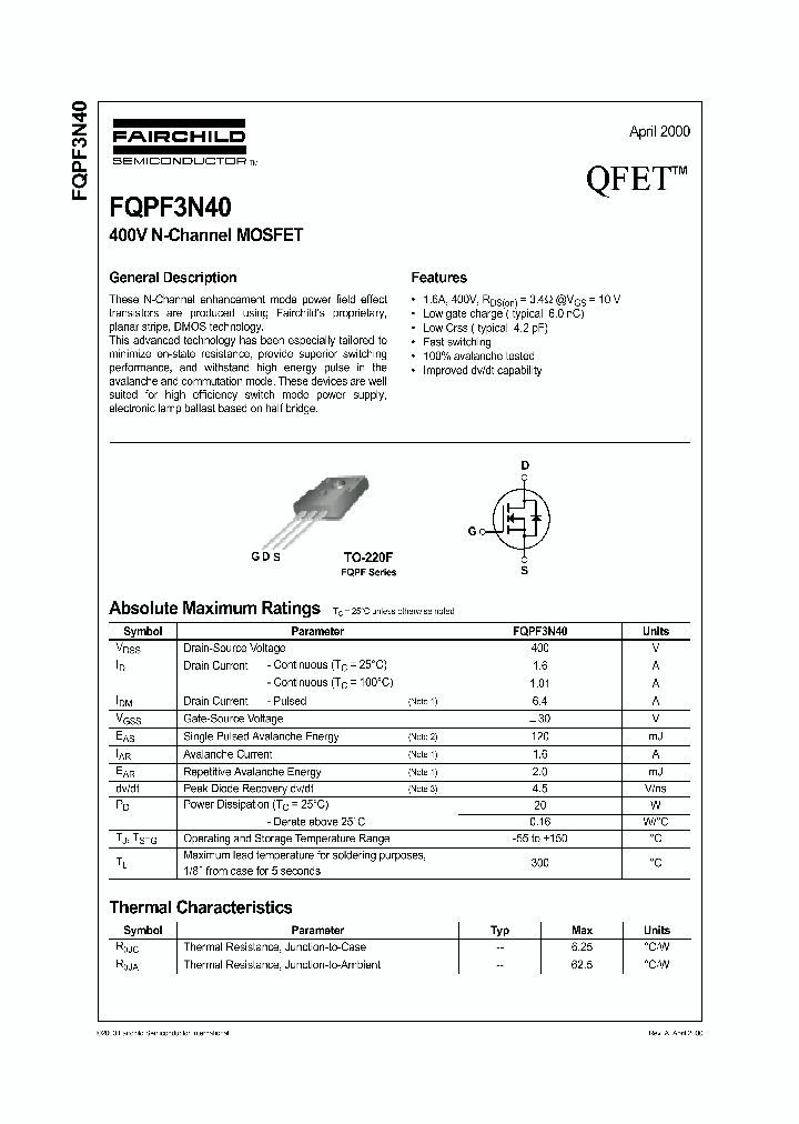 FQPF3N40_1241856.PDF Datasheet