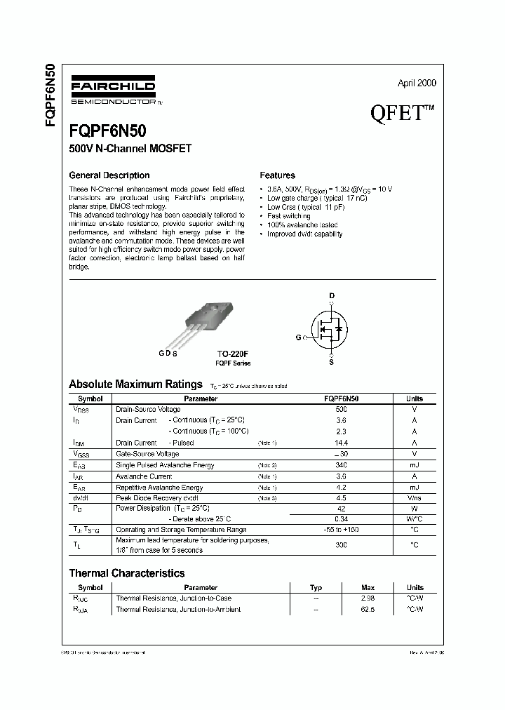 FQPF6N50_1241898.PDF Datasheet