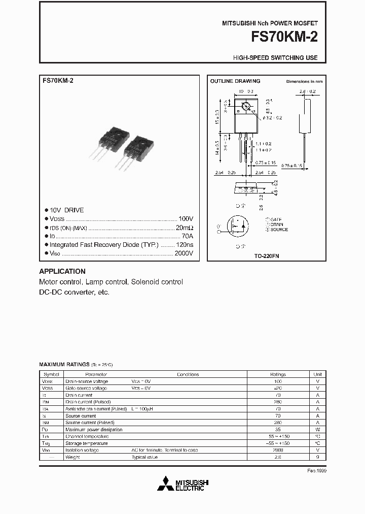 FS70KM-2_1242700.PDF Datasheet