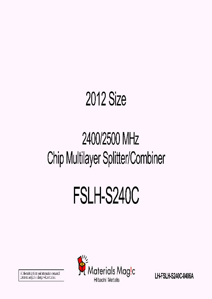 FSLH-S240C_1242962.PDF Datasheet