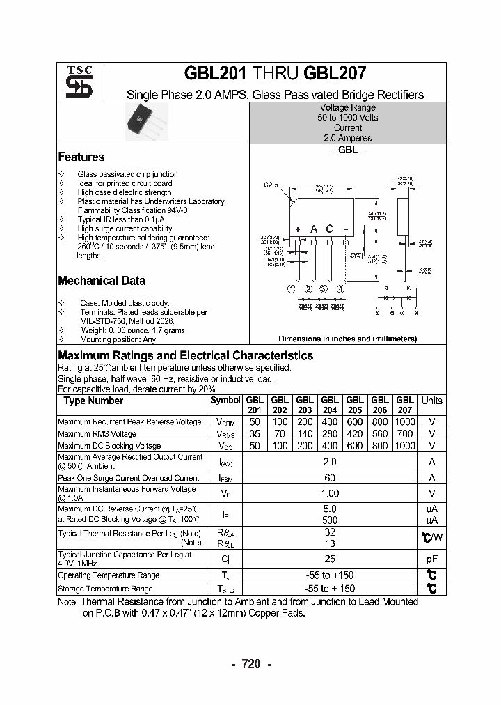 GBL201_1178599.PDF Datasheet