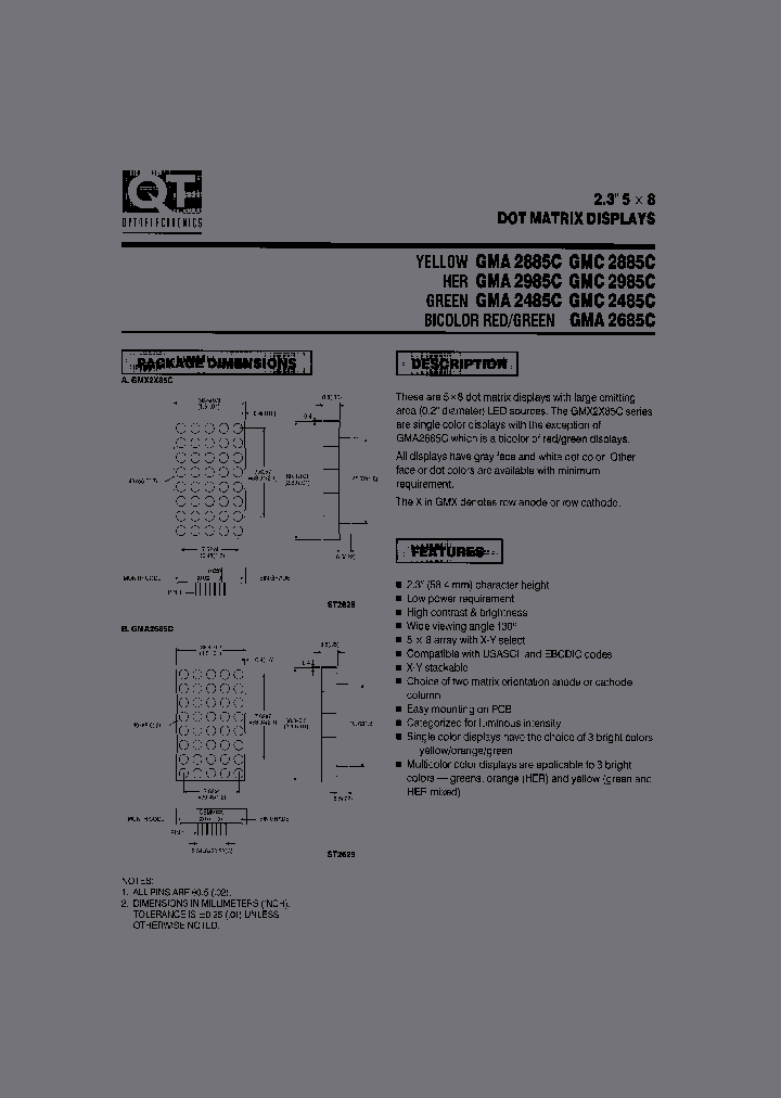 GMA2885C_1148402.PDF Datasheet